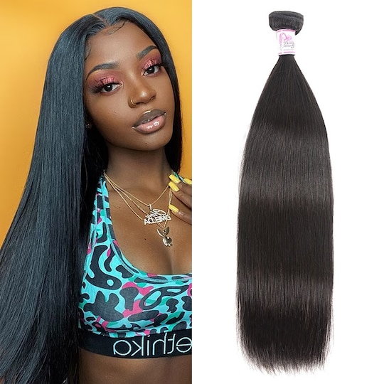  Straight Human Hair Weave Remy Hair 1Bundle 8-30 Inch