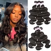  Brazilian Body Wave 3 Bundles Unprocessed Virgin Hair Weave Human Hair Bundles