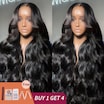 Flash Sale Bye Bye Knots Wig 7x5 and 13x4 Glueless Lace Pre-Everything Put on and Go Body Wave Human Hair Wigs with Invisible Knots