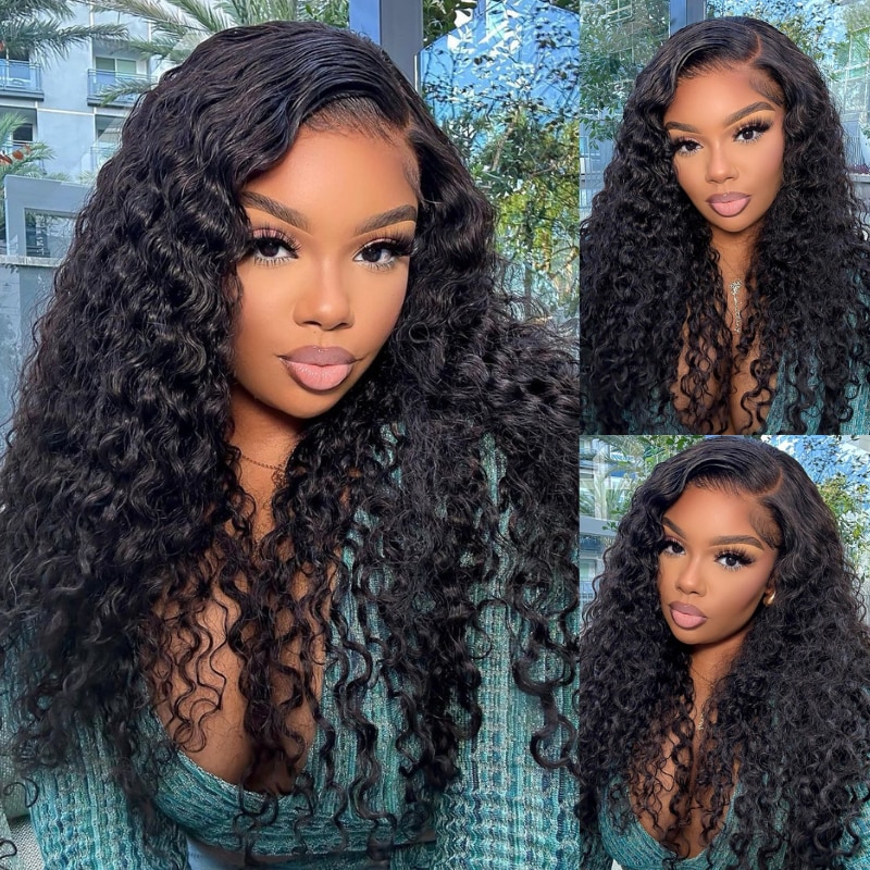 Beautyforever Bye Bye Knots Wig 7x5 Pre Cut Lace Water Wave Pre Bleached Invisible Knots Glueless Wig