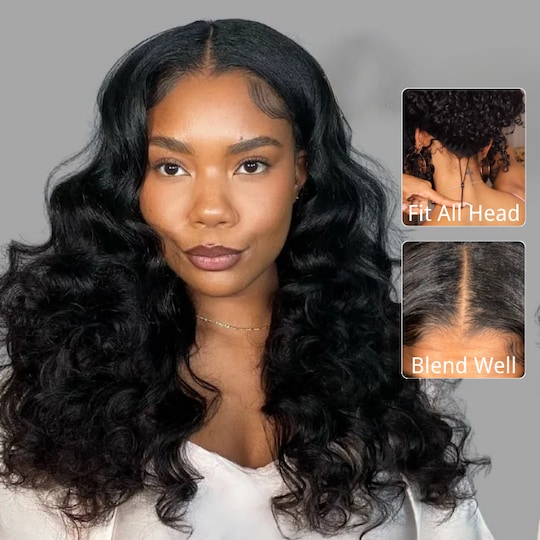  Upgrade U Part Body Wave Wig Minimal Leave Out Glueless Human Hair Wigs Natural Color