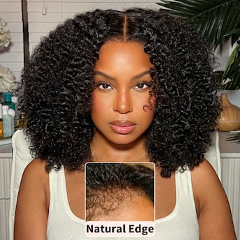 Human hair kinky curly lace front wigs best sale