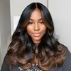  Bye Bye Knots Wig 7x5 Glueless Lace Black to Chestnut Brown Ombre Loose Wave Wigs With Invisible Knots