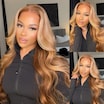  Highlight Blonde Body Wave Glueless Lace Wig 7x5 Bye Bye Knots Wigs with Invisible Knots