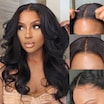  BlendAway 5x5 HD Lace Glueless Wig Yaki Straight Put on and Go Human Hair Wigs