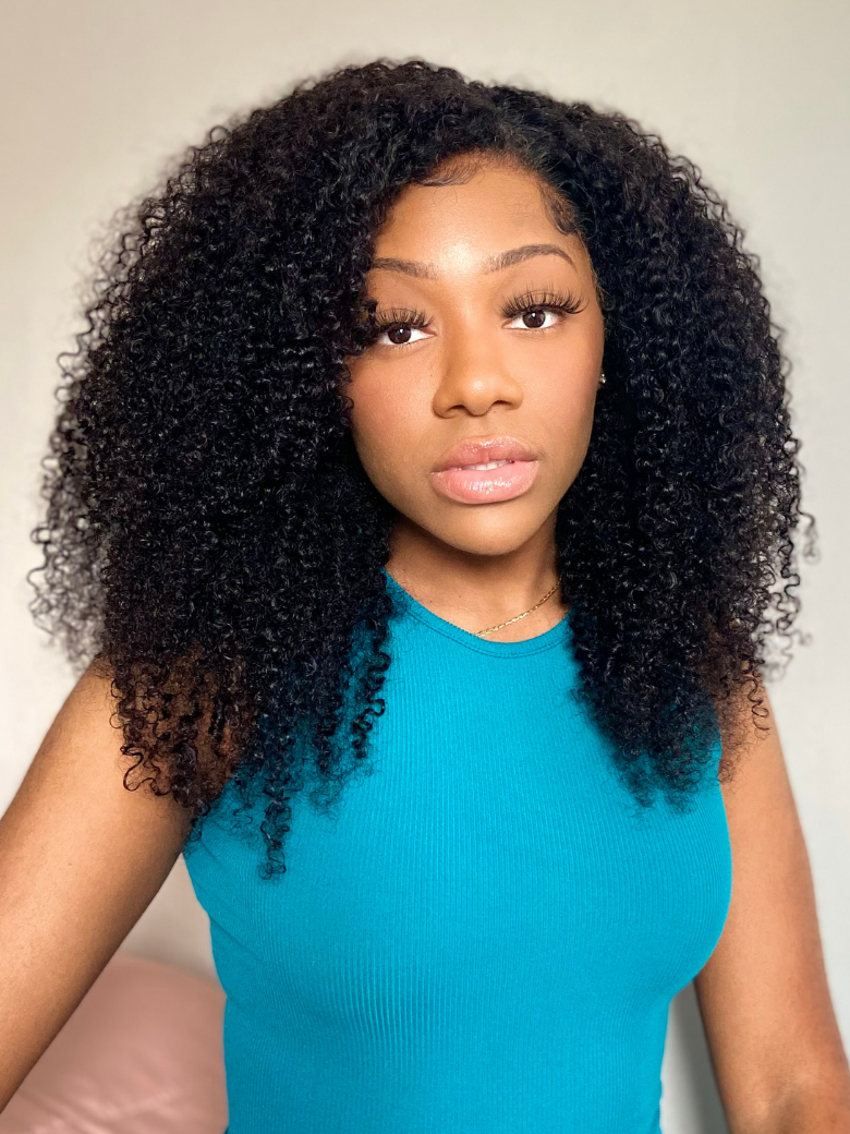 Beautyforever Maxreal Half Wig 2x4 Lace Part Kinky Curly Human