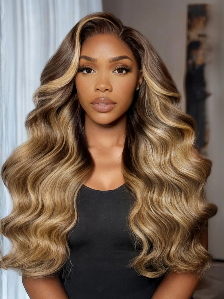 Beautyforever 13x4 Pre-Everything Lace Frontal Wig Honey Blonde Balayage Body