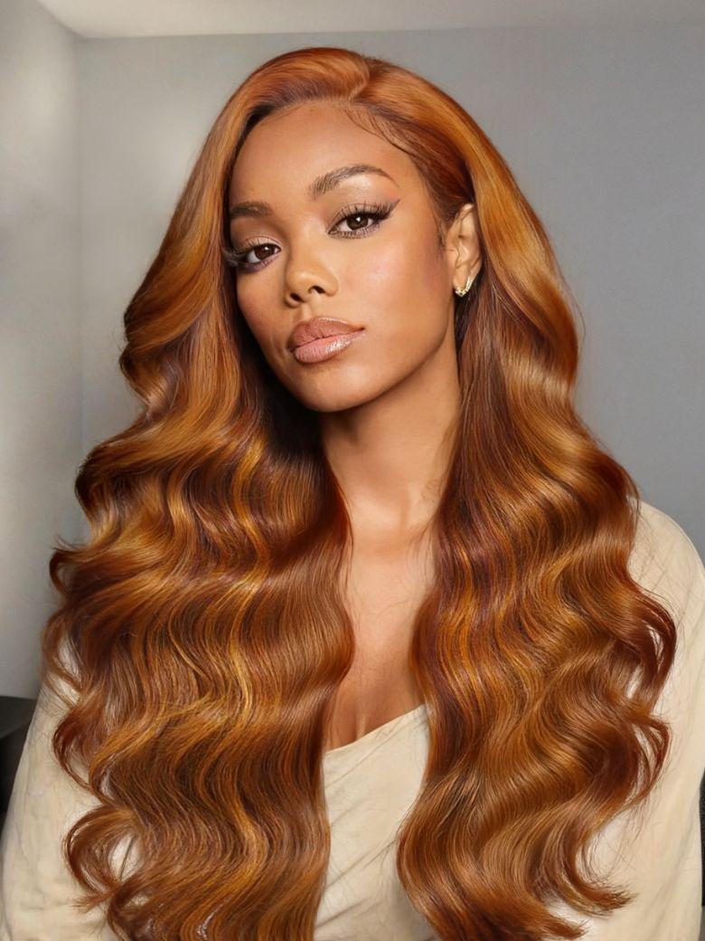 Beautyforever Ginger With Cinnamon Brown Highlight Sun-kissed Copper Blend Wig