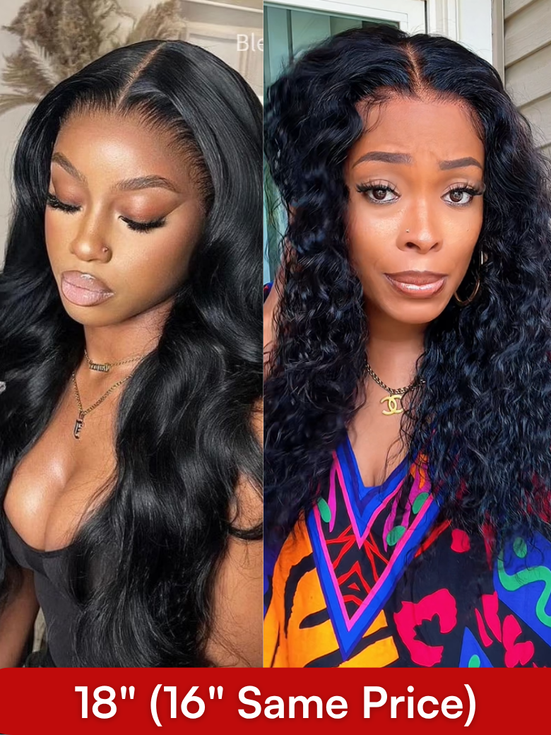 13X4 Pre Everything Body Wave And Water Wave Wig