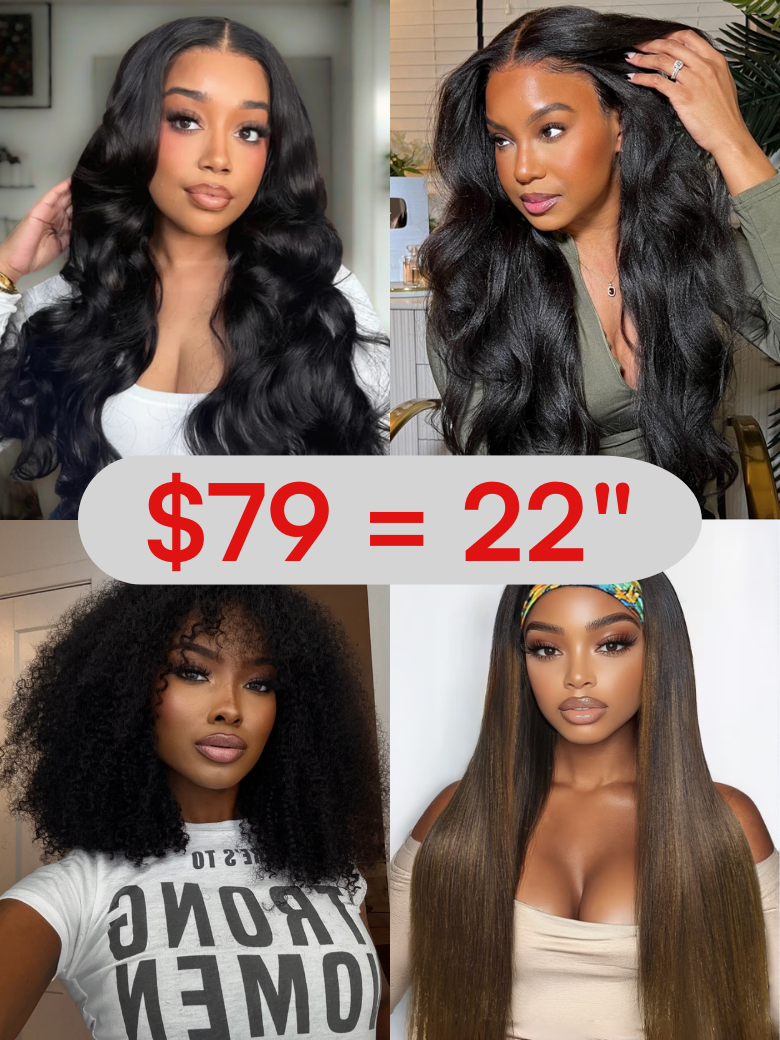 $79=22" humanhair Wig | Black Friday Early Access | 24H