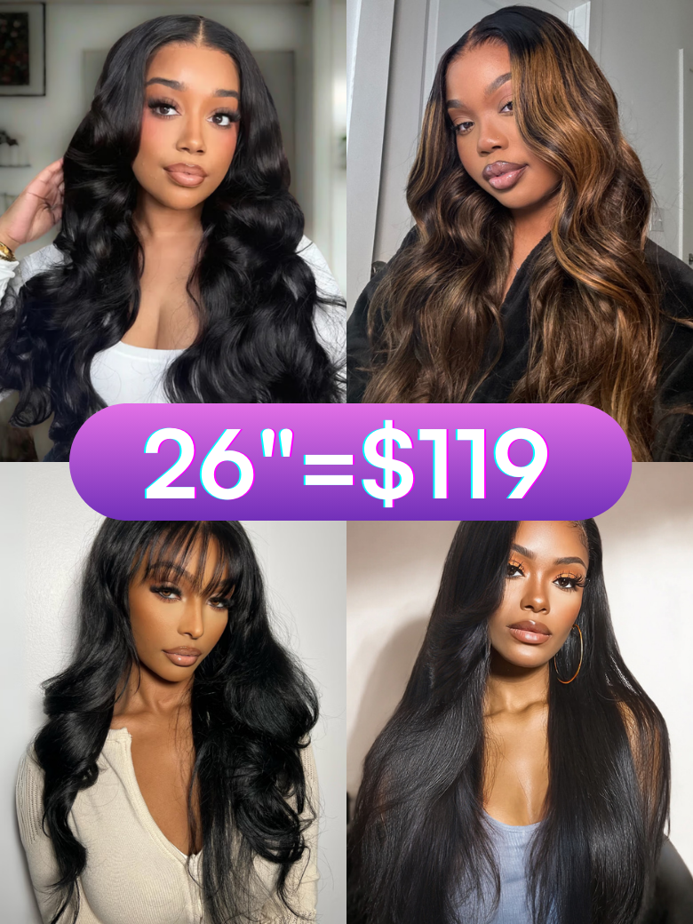 26"=$119 | 100% Human Hair Blowout Sale The Last 24
