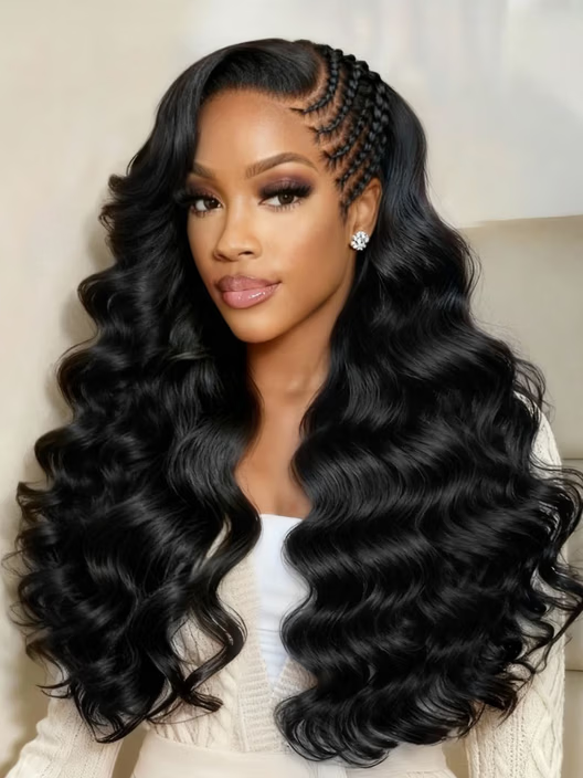 Beautyforever 13x4 Pre-Everything Lace Frontal Wig Side-Swept Loose Wave with