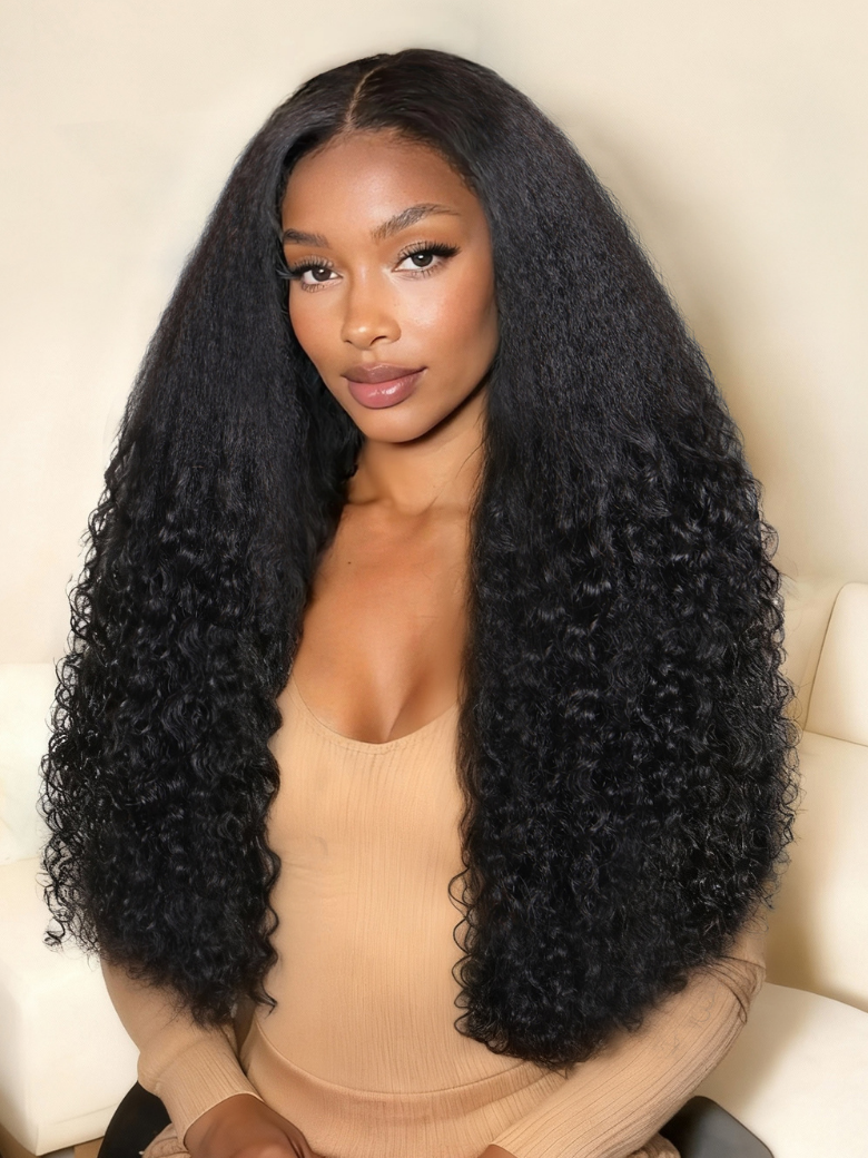 Beautyforever Kinky Straight with Burmese Curly Ends Wig 13x4 Pre-Everything