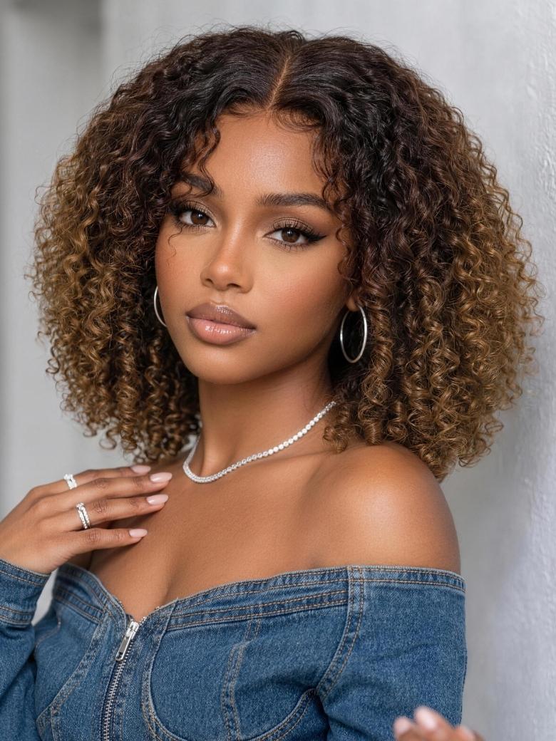 Beauty Forever No Slip™ Ombre Chestnut Afro Kinky Curly Wig