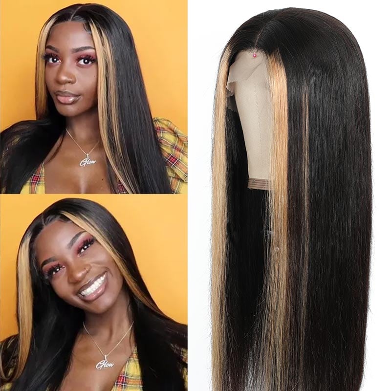 Cyber Monday Flash Deal Straight 13x4 Lace Front Wigs 150 Density Ear To Ear And 4Inches Deep Parting Area