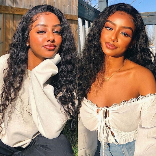  Brazilian Water Wave Human Hair 3 Bundles Natural Color