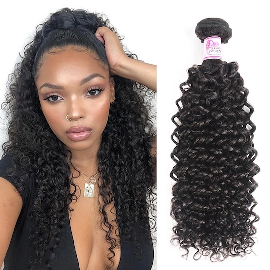  Virgin Curly Hair Weave Unprocessed Human Hair 1Bundle
