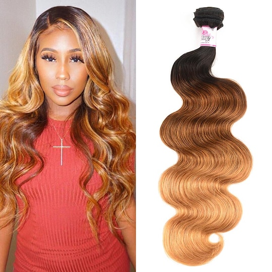  Ombre Body Wave Human Hair Weave 1bundle