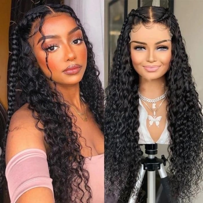 Wavy human hair wigs online