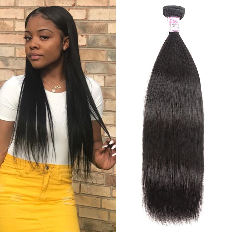 Beautyforever Straight Human Hair Weave Straight Hair Bundles Remy Human Hair 1Bundles 8 30 Inch